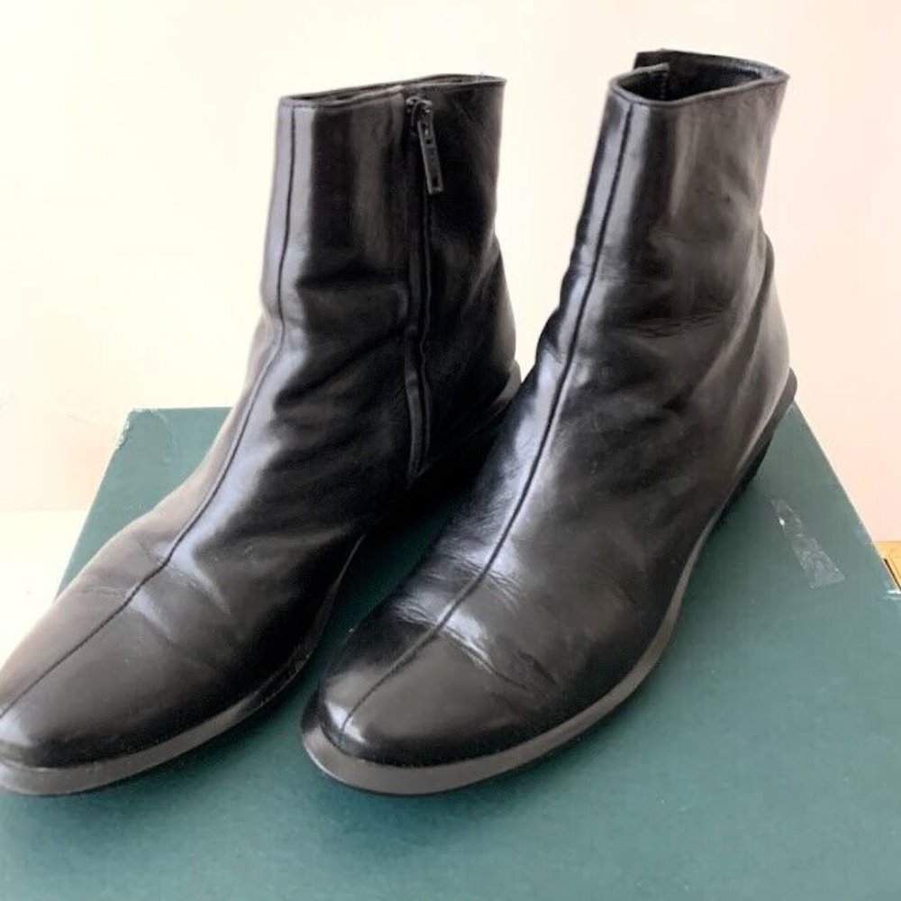Robert Clergerie Women's Ankle Boots Shoes Paris Soft Black Leather 8.0 B.